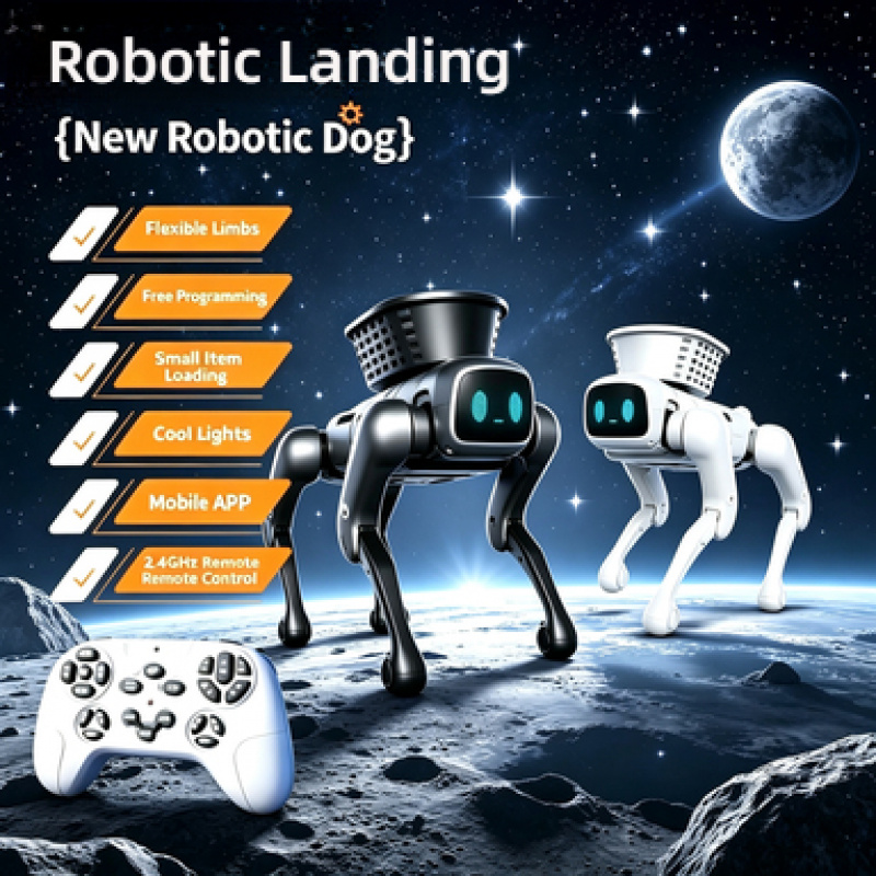 2026 アップグレード AI インテリジェントロボット犬リモコンプログラム可能ローディングバスケット子供フェスティバル誕生日おもちゃ