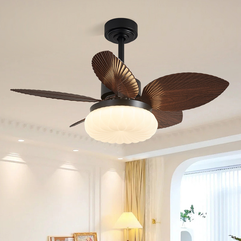 OUFULA 北欧モダンファンライトファッションアートリビングルームレストラン寝室子供部屋 LED リモート電動ファンライト