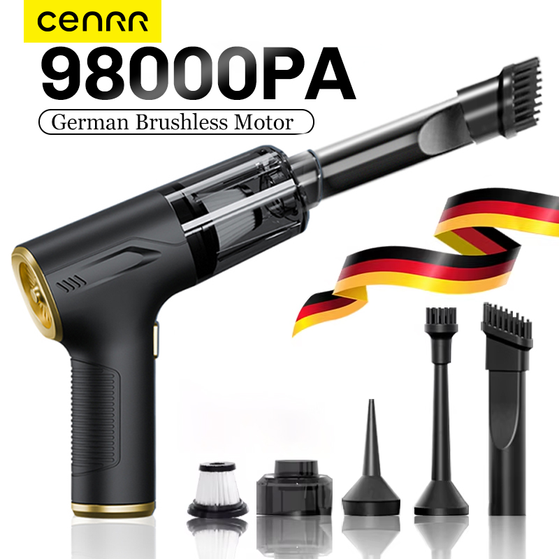 CENRR Mini Car Vacuum Cleaner Portable Wireless Cleaner Powerful Strong Suction Handheld Cleaning Machine for Home Appliance