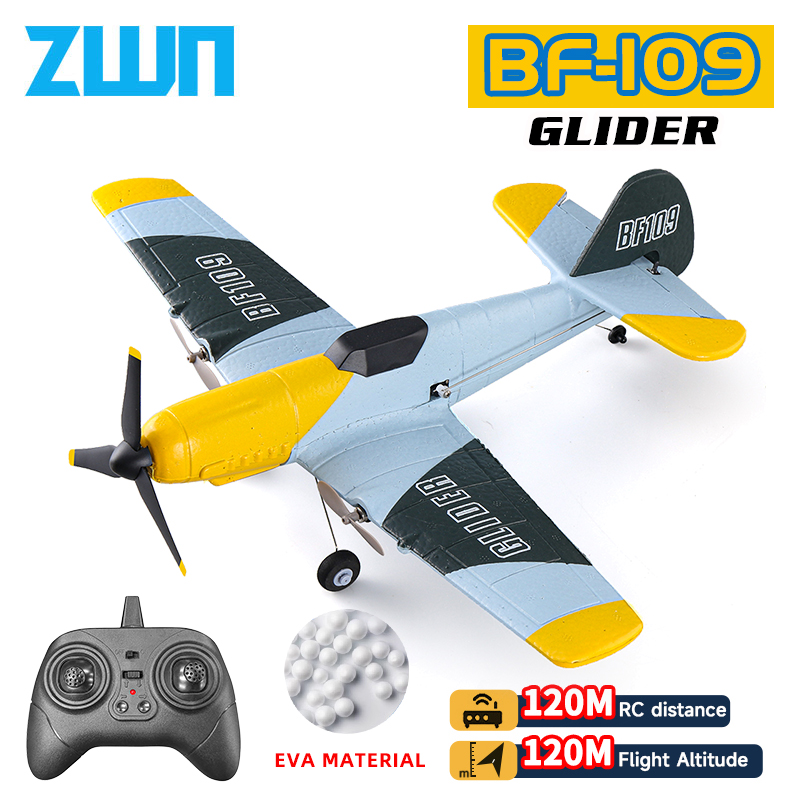 RC 飛行機 BF109 プロフェッショナル 2.4 グラムラジオリモコン飛行機 EPP 発泡航空機グライダー飛行モデルのおもちゃ子供のためのギフト