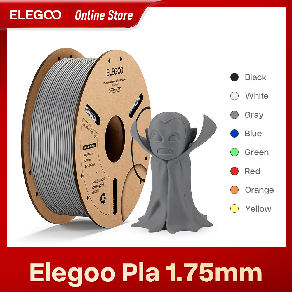 ELEGOO PLA フィラメント 10KG 1.75mm プラスチック 3D PLA 3D プリンター用フィラメント FDM 3D プリンター Elegoo