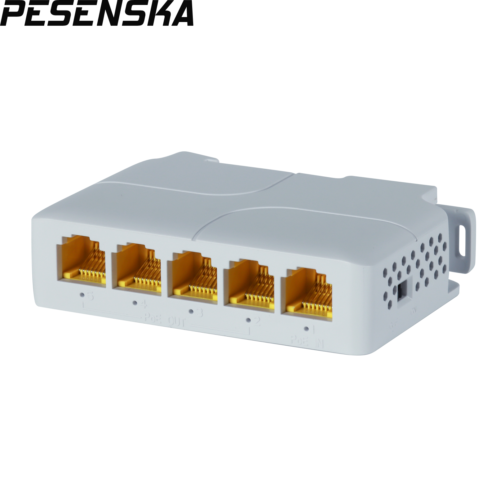 1000Mbps ギガビット PoE エクステンダー 1 入力 4 出力 802.3af/at/bt 5 ポート PoE リピータ VLAN 拡張電力およびデータ送信の追加