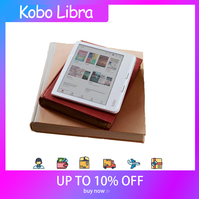 Kobo Libra Color eReader 7 インチ グレアフリー カラー E Ink Kaleidoscop 3 ディスプレイ ダーク モード オプション オーディオブック 防水 ブラック