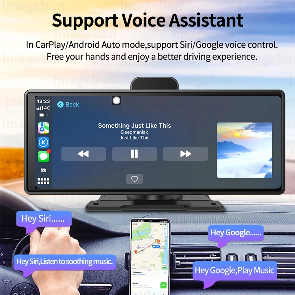 10.26 インチ車 GPS ナビゲーション CarPlay Android Anto Z80 DVR カメラ 4 グラム 64 グラム ROM ADAS 5 グラム WiFi BT FM ダッシュカメラビデオレコーダー