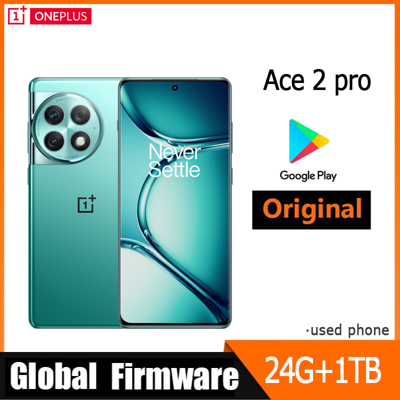 Oneplus Ace 2 pro 5G グローバルファームウェアスマートフォン 5000mAh 2772x1240px 50 mp カメラ 6.74 インチ snapdragon 8 Gen 2 中古電話