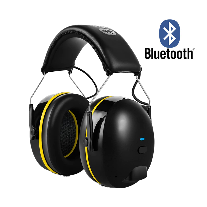 射撃イヤーマフ接続聴覚プロテクター Bluetooth 技術 28dB NRR 耳保護草刈り建設作業所用