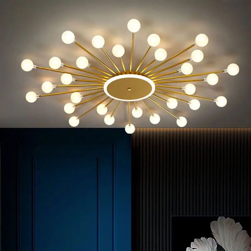Modern Creative Glass Chandeliers Living Room Chandelier Bedroom Kitchen LED Lights Indoor Lighting Decoration Fixtures Lamp