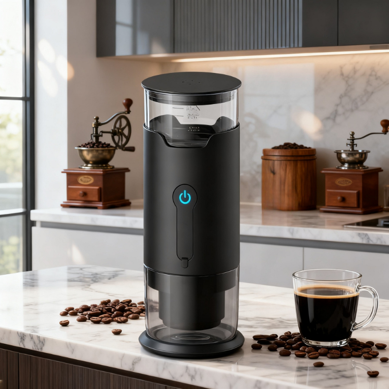 挽いたコーヒーとコーヒーカプセルに適したポータブルコーヒーメーカー 充電式ハンドヘルド旅行用