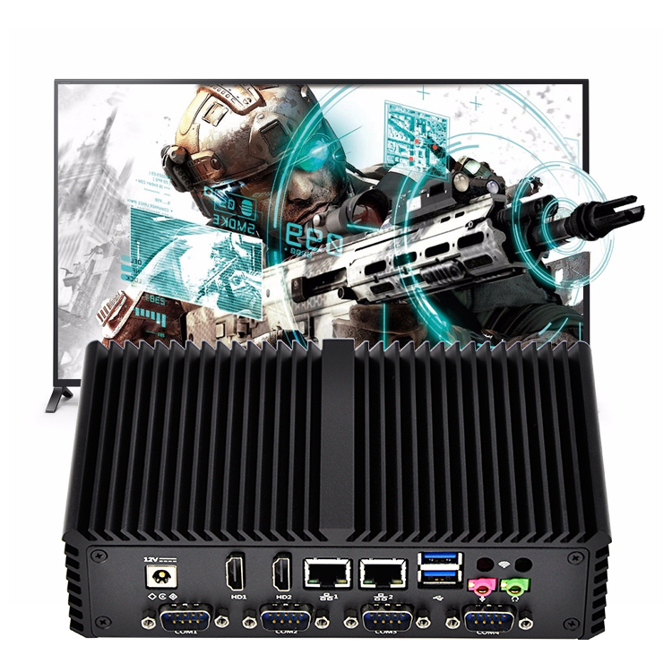 オフィス学校コンピューティングルーム使用ファンレスベアボーンデスクトップ参加者 I3 4005u 産業用ミニ PC ステーション