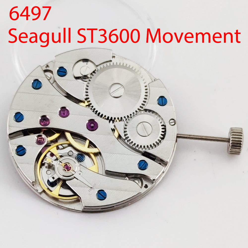 ST3600 機械式ムーブメント高精度 17 宝石交換 ETA 6497 ムーブメントメンズウォッチ腕時計メンズ