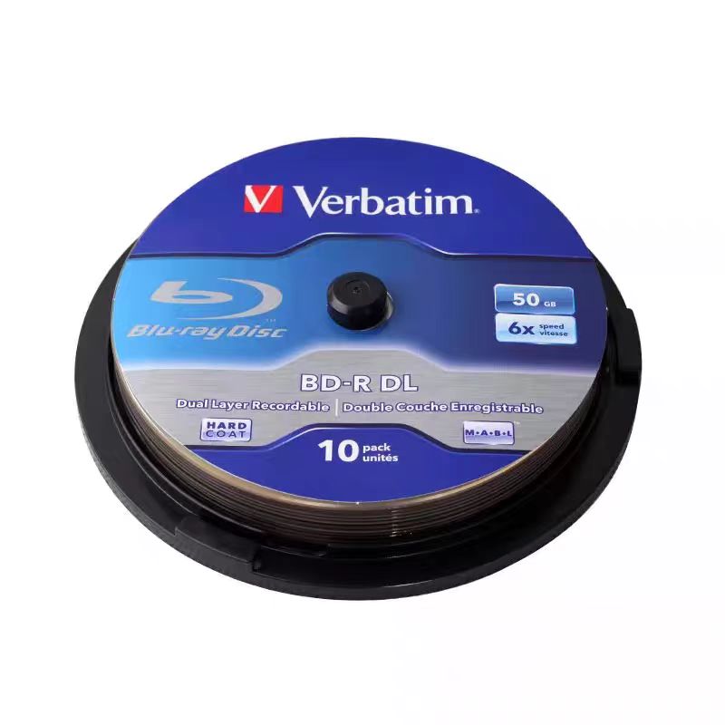 Verbatim BD-R DL 50GB 6X スピード記録可能ブルーレイディスク BDR ブランクブルーレイディスク 10 枚