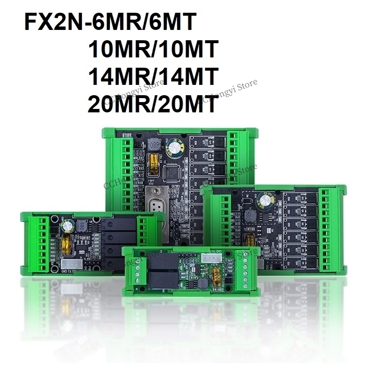 FX2N-6MR/10MR/14MR/20MR 6MT/10MT/14MT/20MT PLC ボードシェル高速カウントアナログ 2AD 0-10V DC24V リレートランジスタ出力