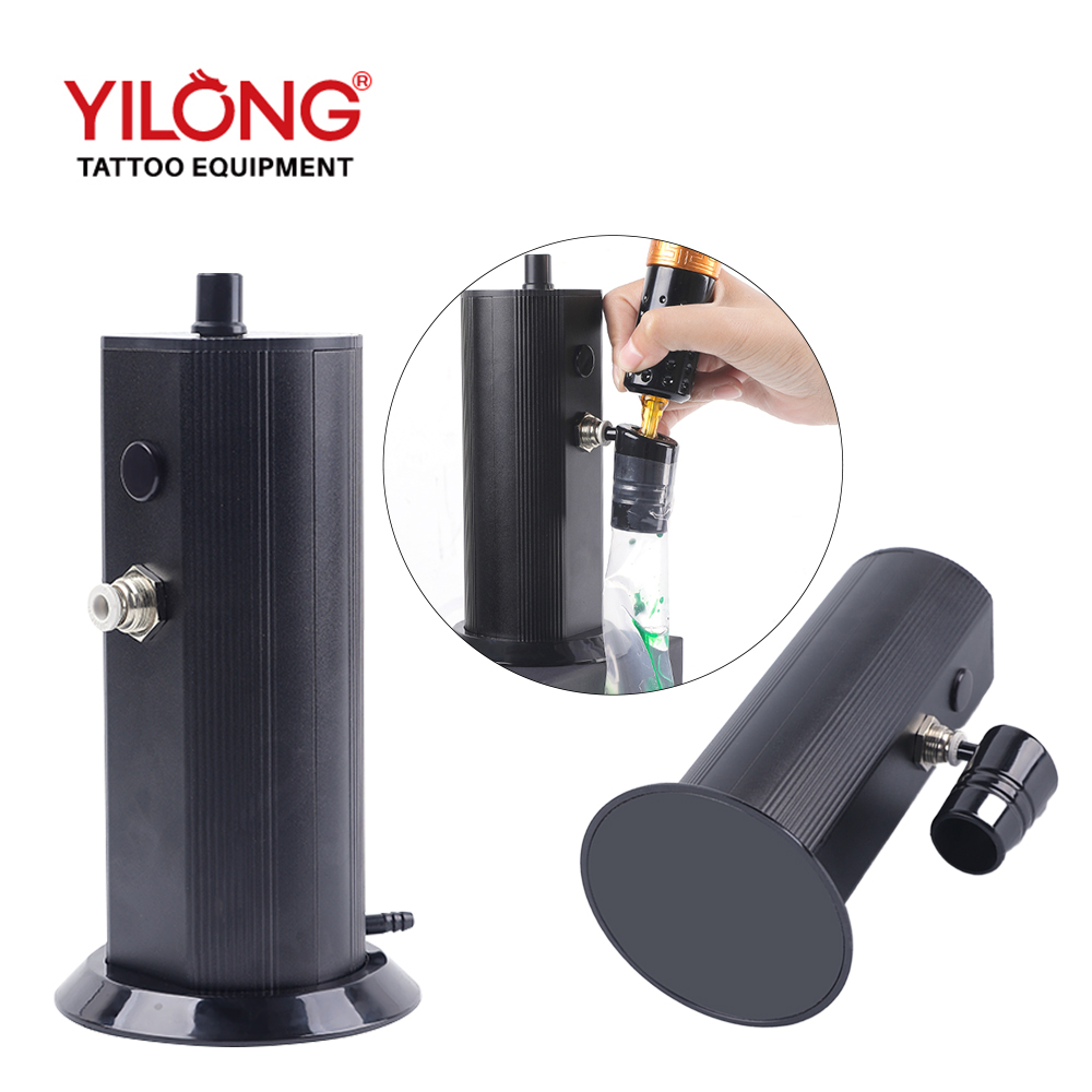 YILONG タトゥーニードルクリーナー 自動インクフラッシュ 強力な吸引力 自動誘導タトゥーウォッシャーニードルツール