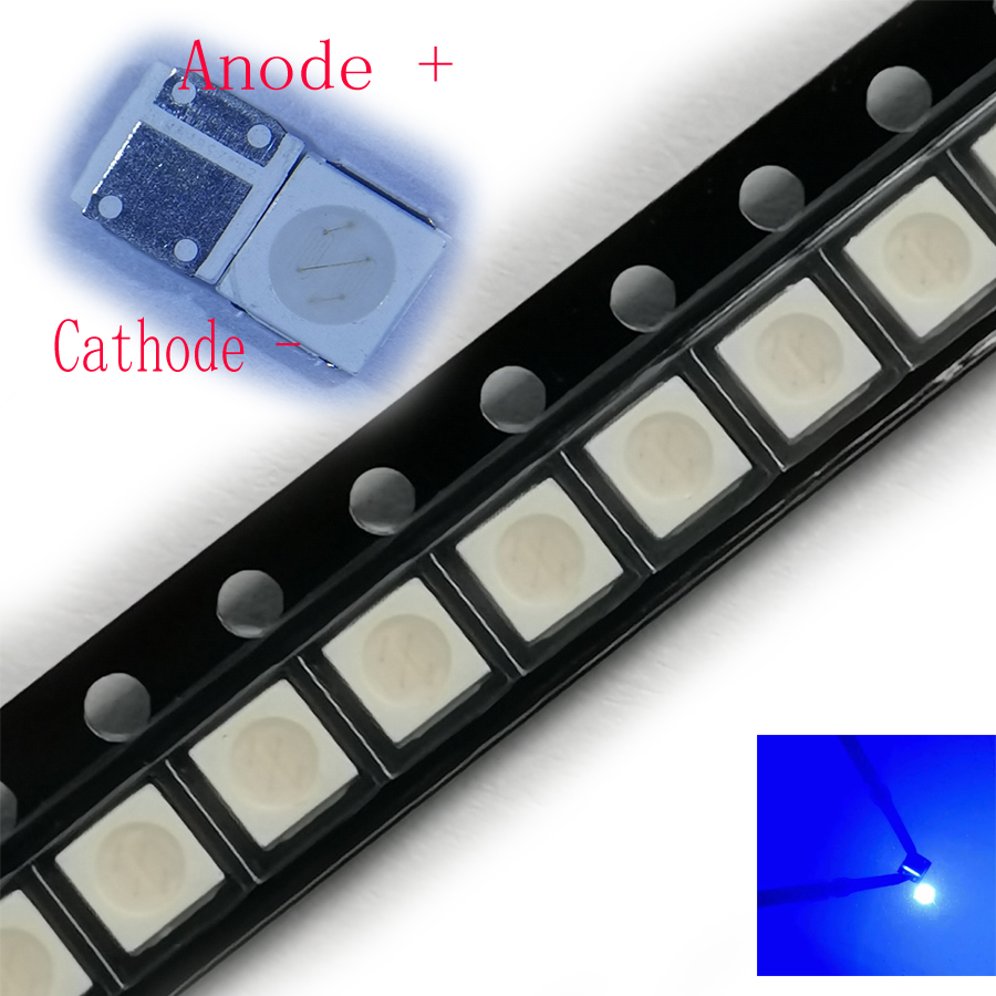 100 ピース/ロット SMD LED 3030 6V 青色 2 発光チップハイパワーテレビバックライトストリップアプリケーション