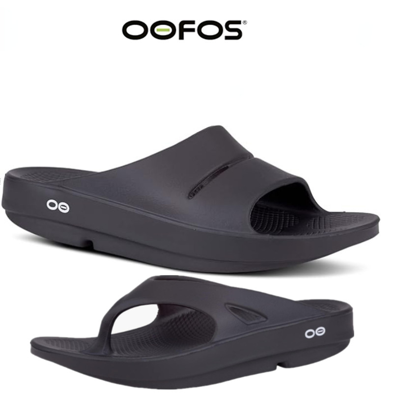 OOFOS サンダル - 軽量リカバリーシューズ スリッパ メンズ レディース ソフトボトム 屋内 ホーム スライド サンダル ライト ビーチシューズ