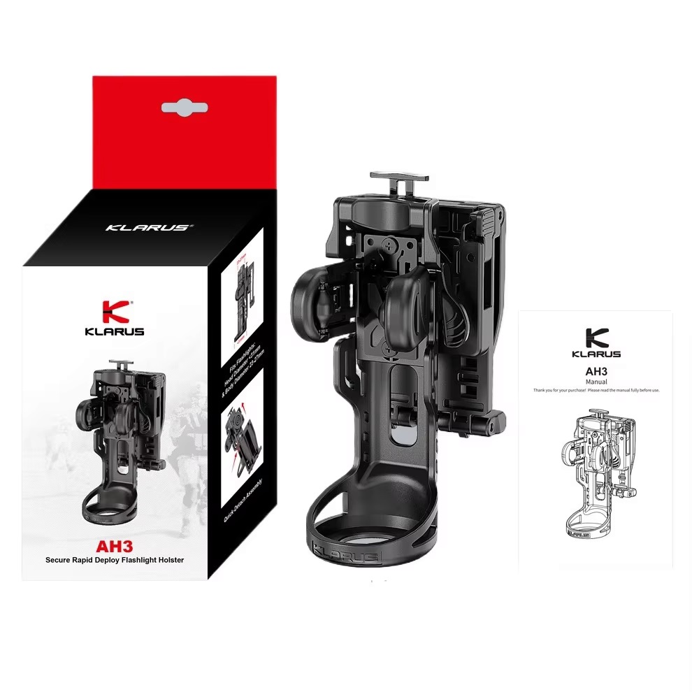 Klarus AH3 セキュア ラピッド デプロイ 懐中電灯ホルスター EP9-EP11/XT11R/XT2CR/XT11S/XT11GT PRO/XT2CR Pro/XT21C/XT12S/G15/GL4/GL3 用