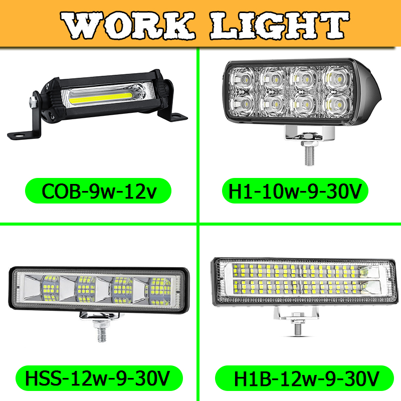 ワークランプ LED ライトバー COB 12 V/24 V ワークライトレトロフィットランプスポットビームバー車ジープトラック SUV LED オフロード運転フォグランプ
