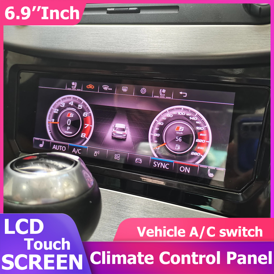 6.9 ''LCD A/C 気候コントロールパネルスイッチ VW ゴルフ 6 7 MK6 MK7 ティグアンパサート B7 B8 CC ジェッタ タイロン空調ヒーター