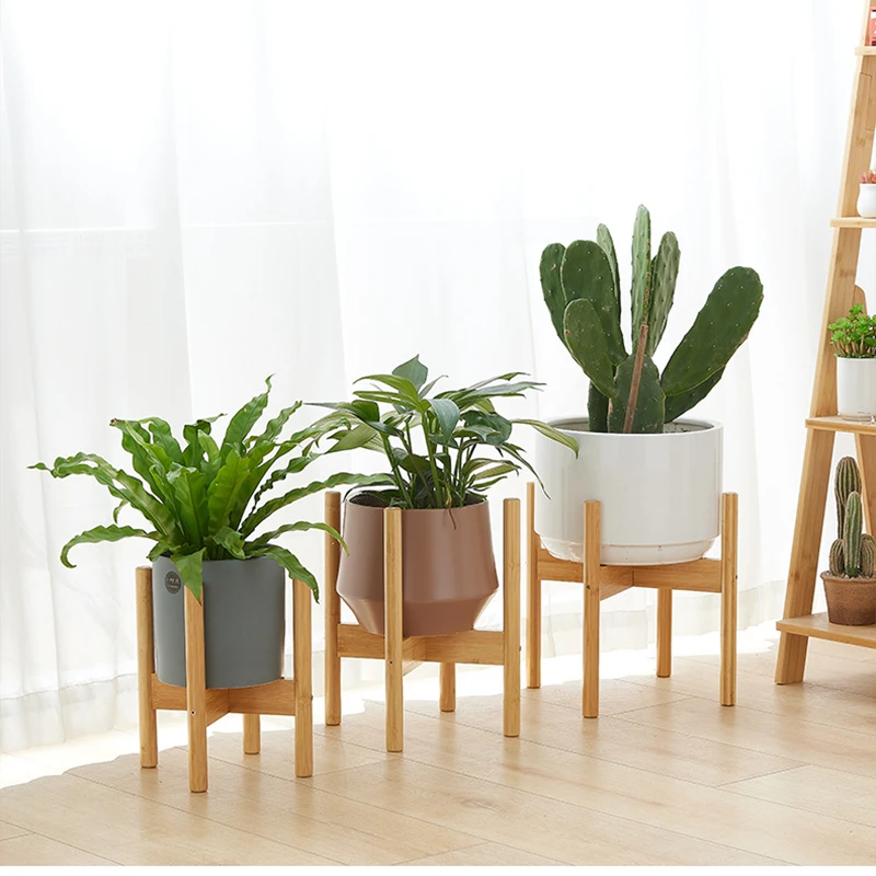 竹植物棚クロスフラワーフレームバルコニー庭植物ホルダースタンド植木鉢ラック庭屋内ディスプレイ植物スタンド