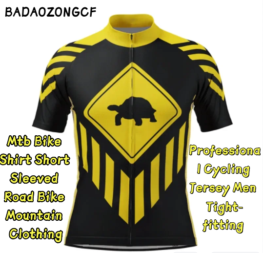 プロサイクリングジャージ男性タイトフィット Mtb バイクシャツ半袖ロードバイクマウンテン服