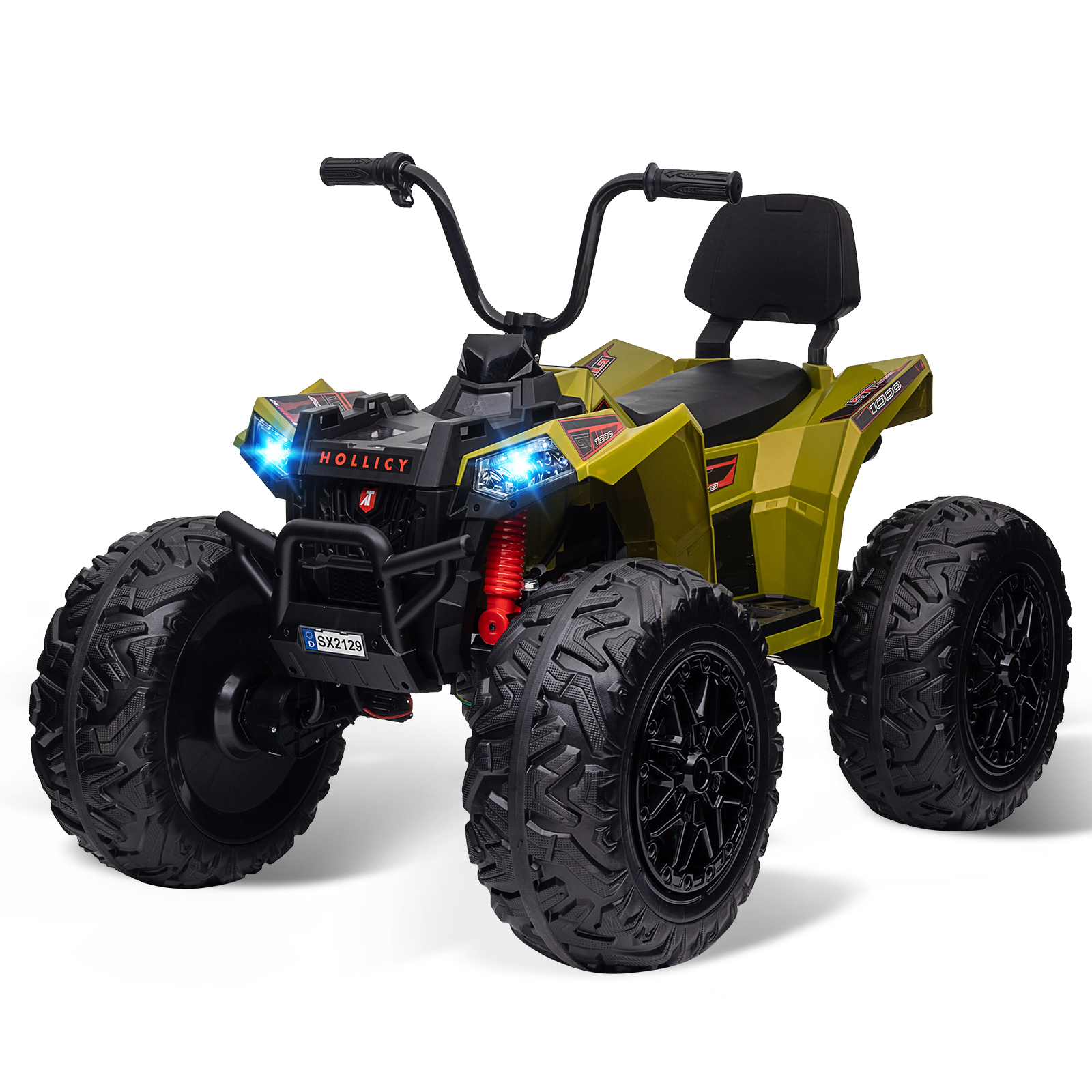 電動乗用車、12Vデュアル7Ahバッテリー乗用玩具、大容量充電式電源、延長ランタイム、屋外遊び、私道、歩道走行用の子供用電気自動車