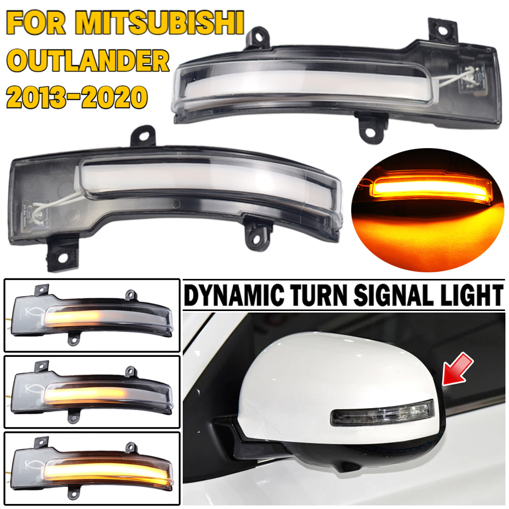 8351A135 8351A136 三菱アウトランダー ASX 2013-2020 ランサー 2016 LED ダイナミックターンシグナルライトサイドミラーウインカーインジケーター