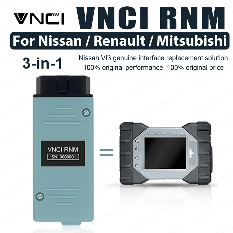 VNCI RNM 診断インターフェイス日産ルノー三菱サポート DoIP/CAN-FD OEM ソフトウェアドライバー TCM/ECM プログラミング