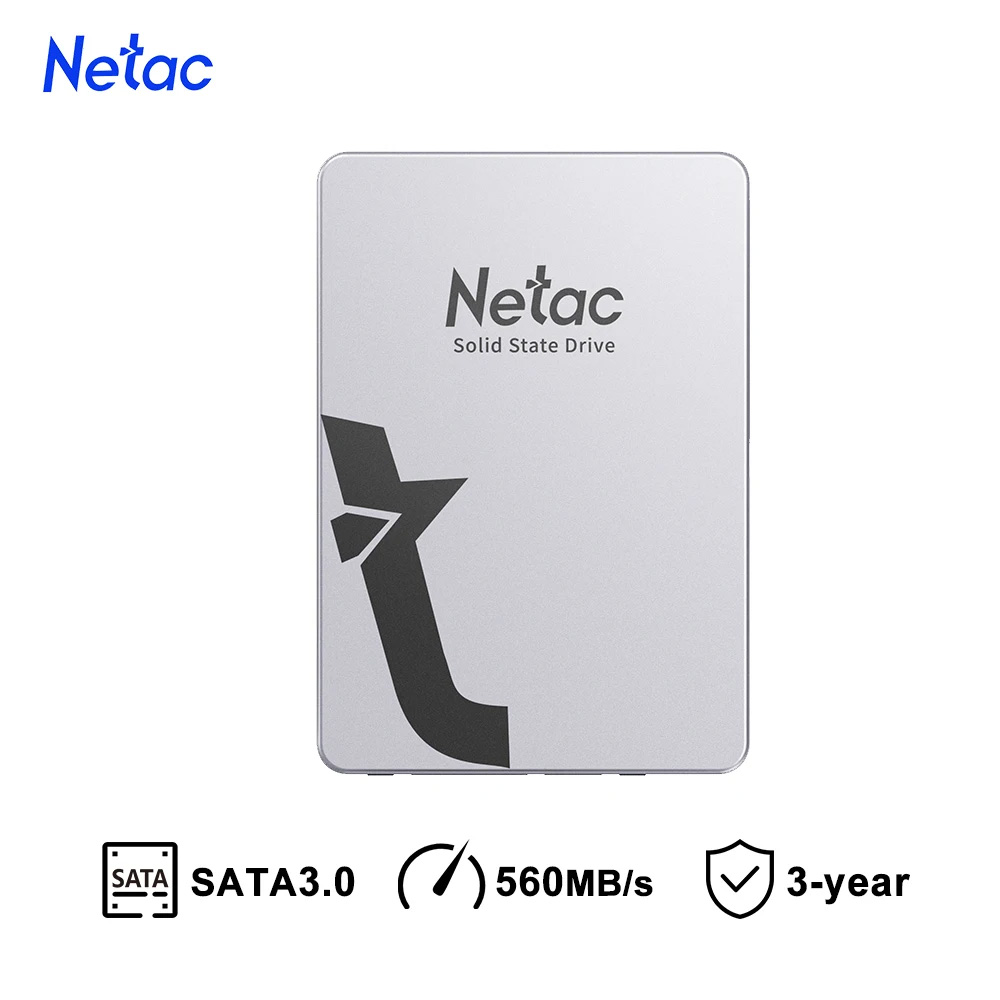 Netac SSD 1TB 2TB 4TB 128GB 256GB 512GB SSD SATA SATA3 2.5 HDD HD SSD ハードドライブディスクラップトップ PC 用内蔵ソリッドステートドライブ