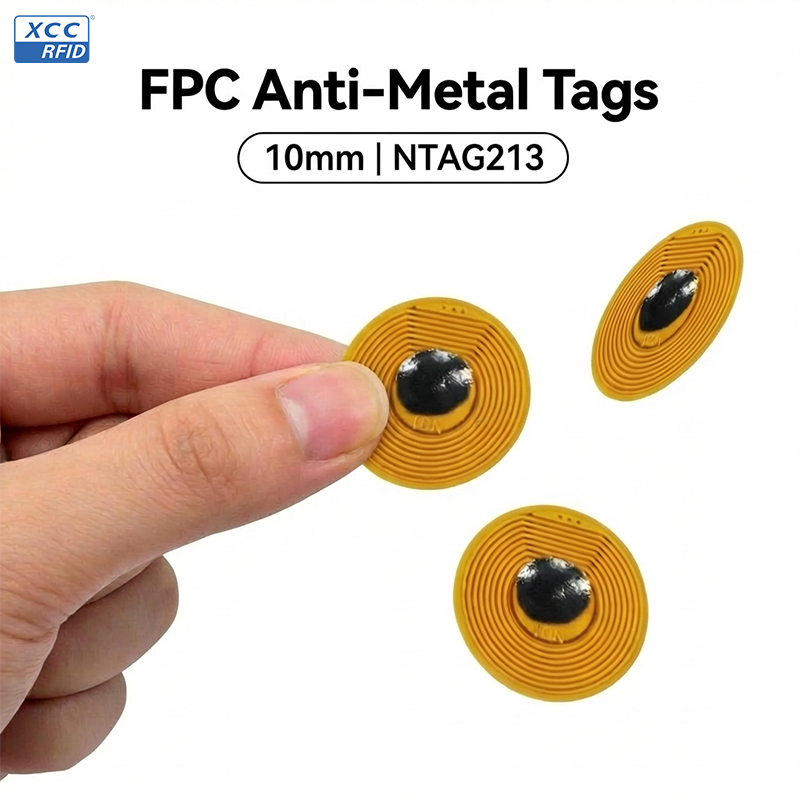 10mm NTAG213 FPC NFC タグ 13.56MHz 資産追跡用にプログラム可能 - アイテム識別用の近距離無線通信タグ