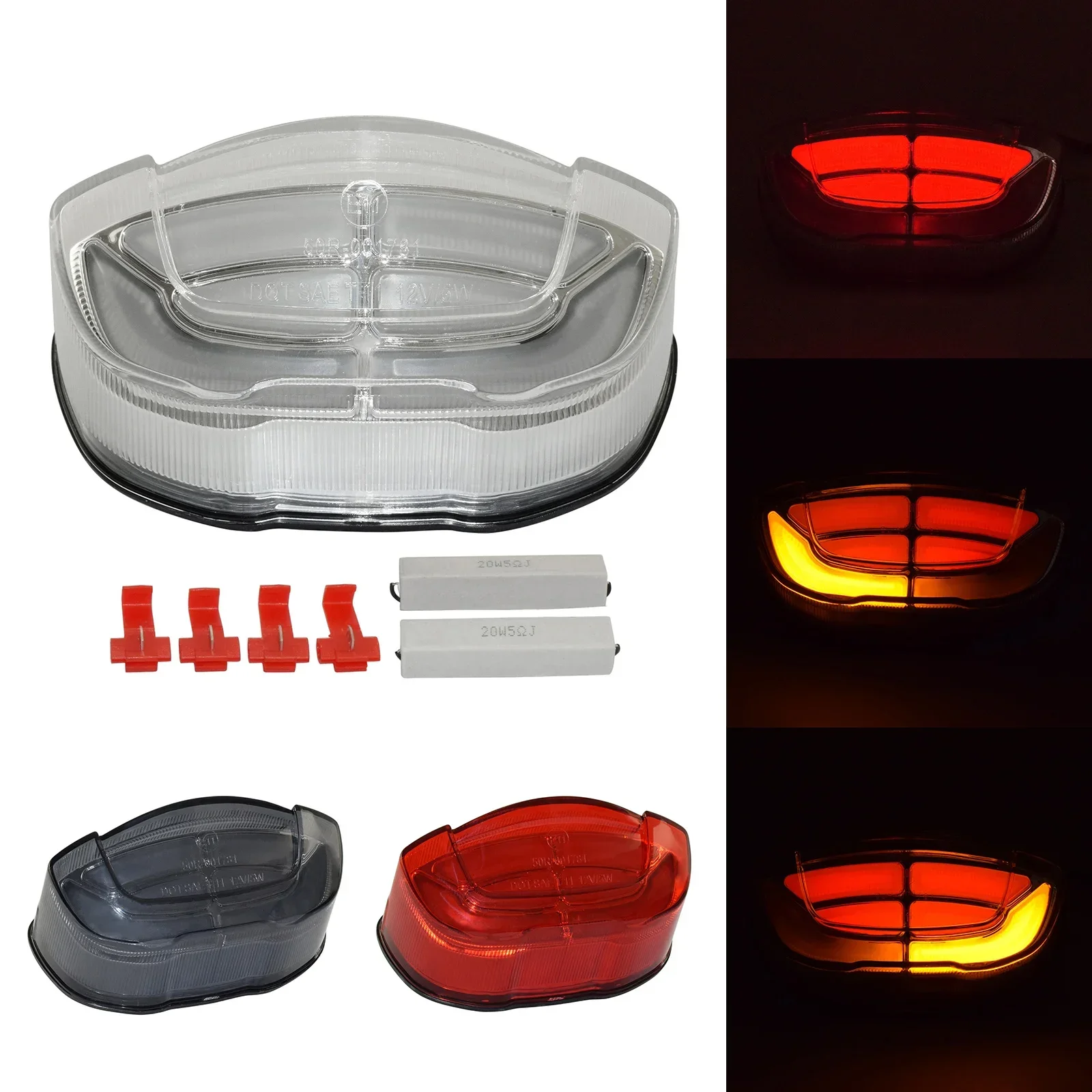 WAASE LED 統合ウインカーテールライトリアテールブレーキターンシグナルライトホンダ CB125R CB250R CB300R CB650R CBR650R 2018-2023