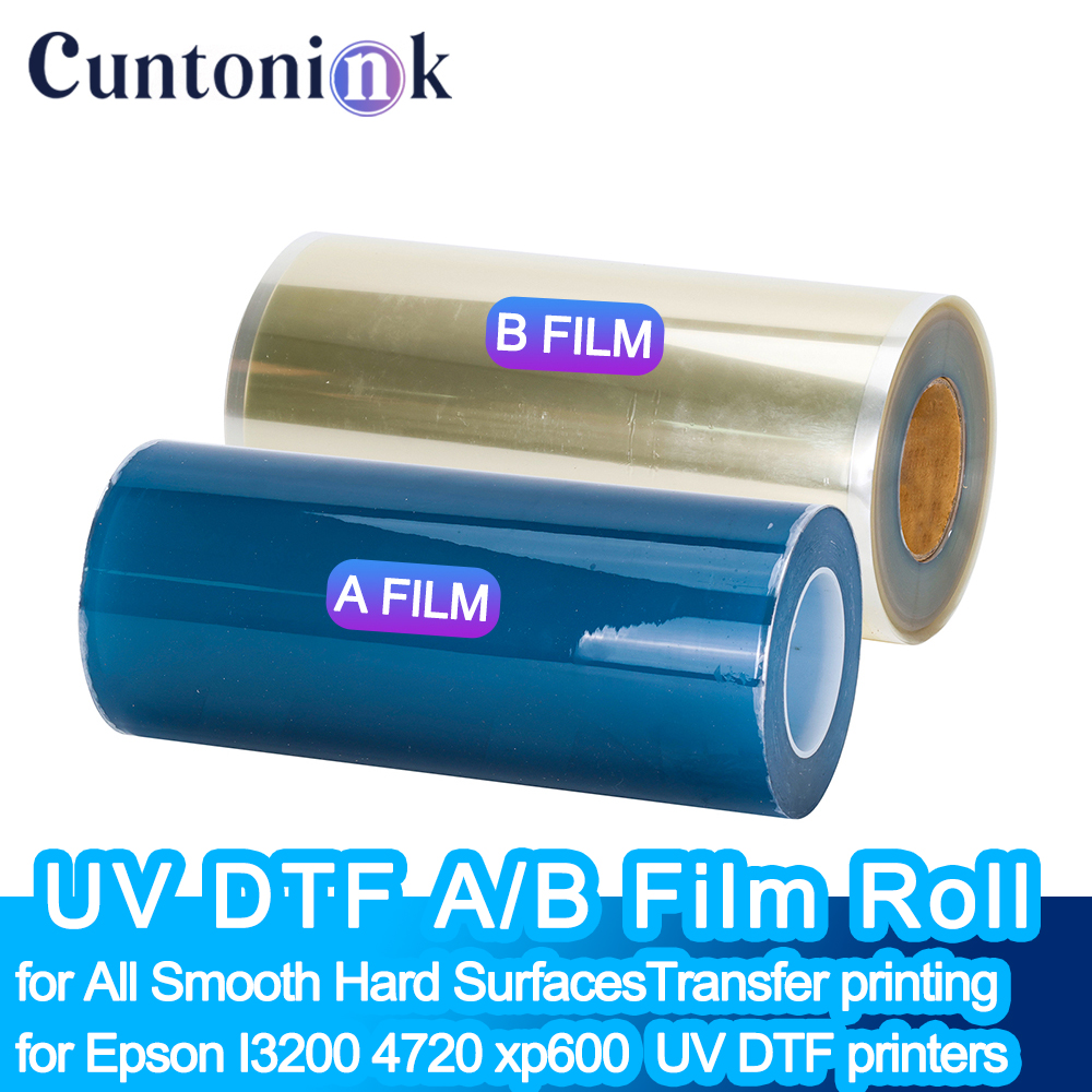 30 センチメートル * 100 メートル UV DTF フィルム A B フィルム UV DTF 転写ステッカーすべての滑らかな硬い表面用転写印刷エプソン I3200 xp600UV DTF