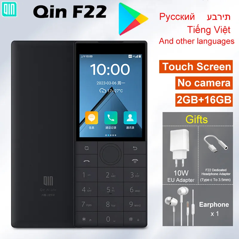 秦 F22 タッチスクリーンカメラなし電話 Wifi 2.8 インチ 16 ギガバイト / 32 ギガバイト MTK6739 Bluetooth 1700mAh バッテリー 480*640 グローバルバージョン電話