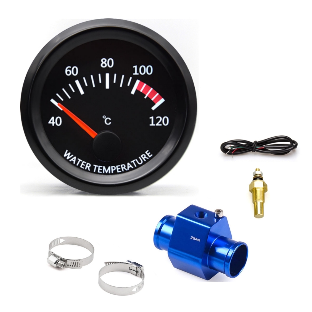 2''52 ミリメートル車の水温計 40 〜 120 ℃ 水温センサー水温ジョイントパイプ 1/8NPT センサーアダプターカーレーシングゲージ