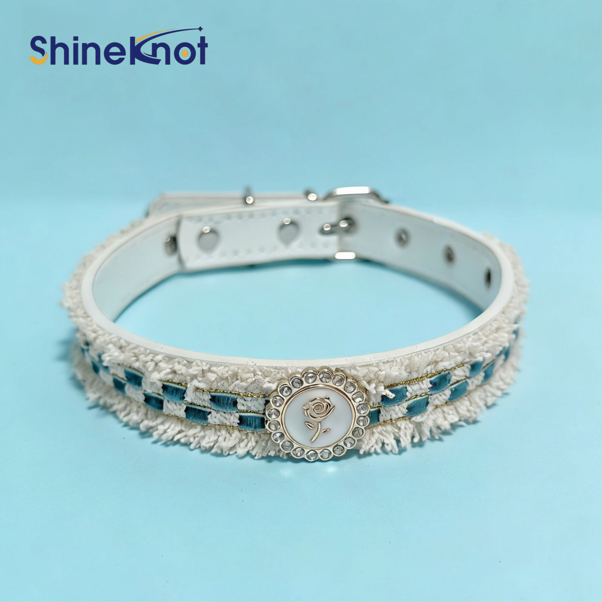 SHINEKNOT 新人気犬の首輪小中型のかわいいペットの首輪調節可能なレトロな小さな香り猫と犬の首輪
