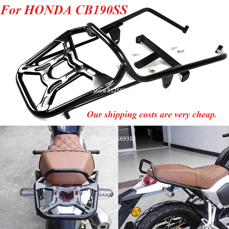 オートバイリア荷物キャリアラックブラケット貨物ラックホンダ CB190SS CB 190SS CB190 SS 収納ボックスサポートテールボックスラック