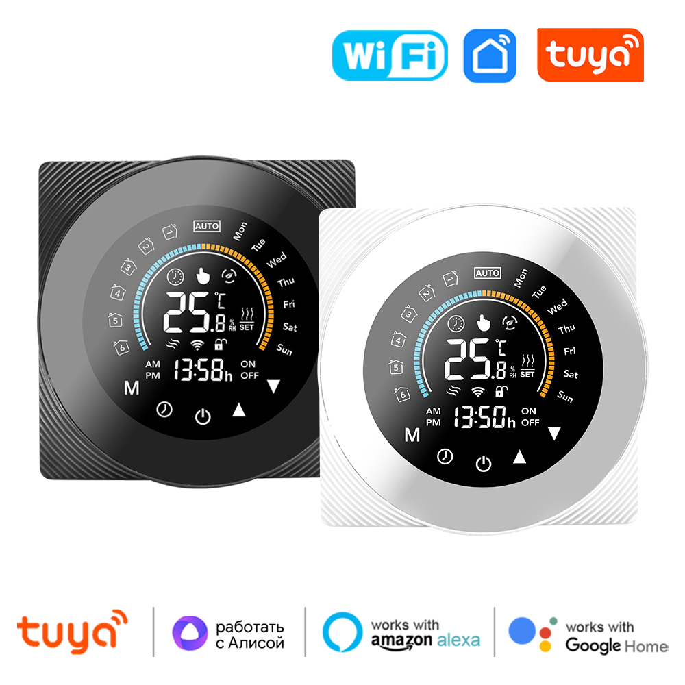 Tuya Smart Life Wifi サーモスタット 水電気床暖房ガスボイラー温度コントローラーは Alexa、Google ホームで動作します