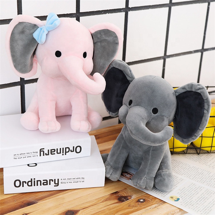 カスタマイズ可能なカスタム高品質ぬいぐるみメーカー象のぬいぐるみ象のぬいぐるみ