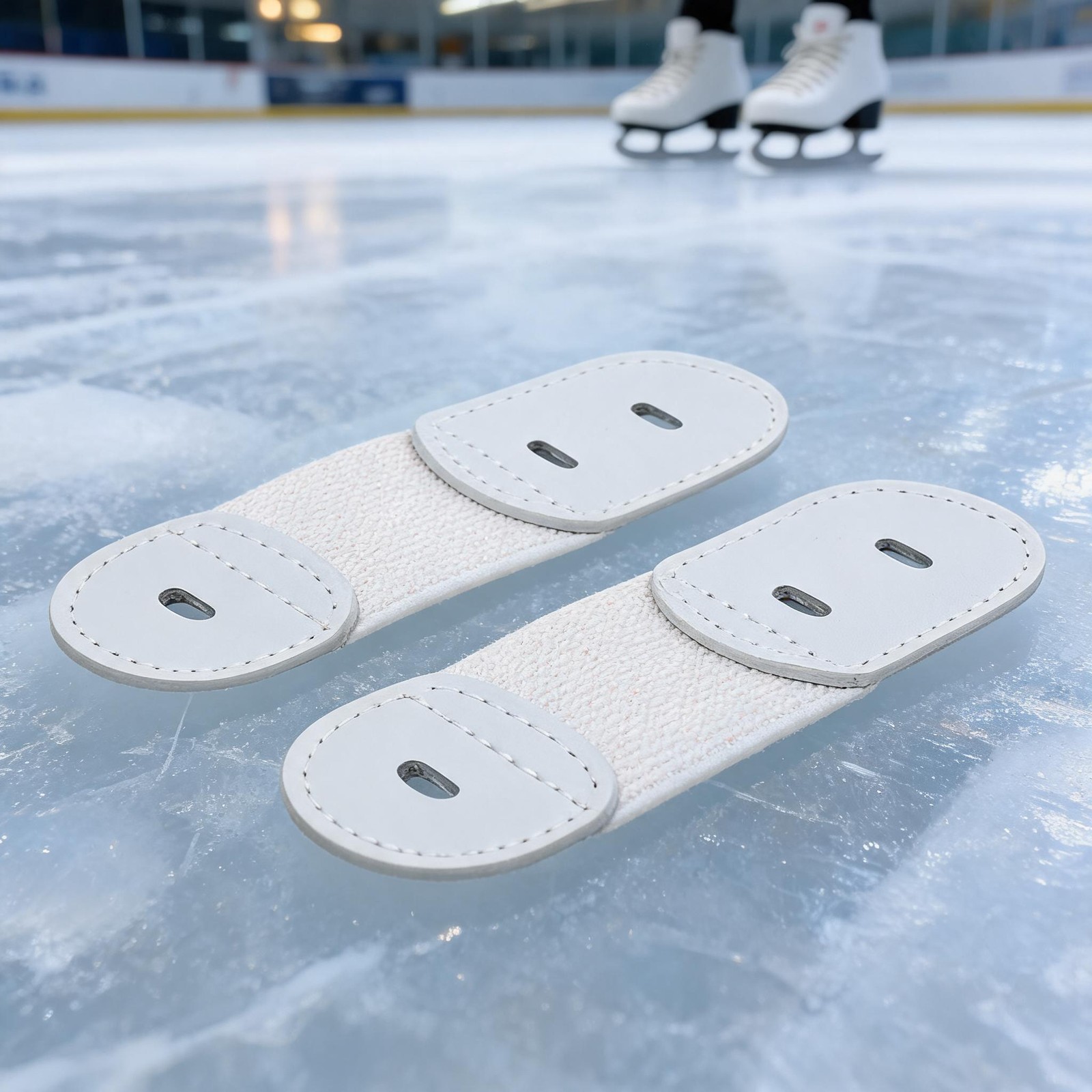 2pcs Elastic Lace Straps For Figure Skates Boots – Keeps Laces Secure, Boosts Ankle Support, Ideal For Ice Skating Practice