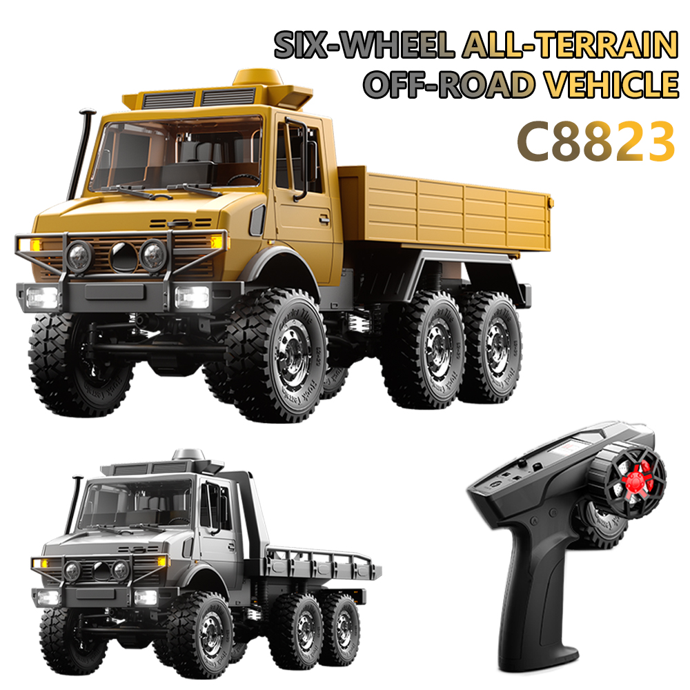 C8823 6WD RC カー 1/18 オフロードリモートコントロール車両 2.4 グラム高速登山輸送レスキュークローラーモデルのおもちゃ子供のため
