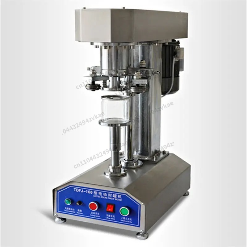 【ベストセラー】卓上半自動ビールおよびボトル包装機、ブリキ/アルミニウム缶シーリング缶シーミングマシン用