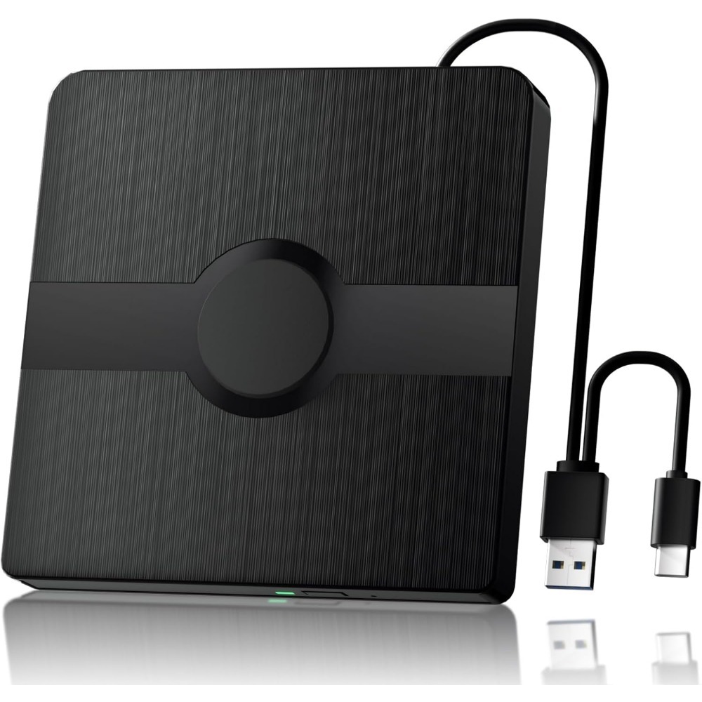 外付け 3D ブルーレイ ドライブ ポータブル ブルーレイ プレーヤー 2 in 1 USB 3.0 CD DVD 読み取りディスク ドライブ Win11/10/8/7、Mac OS と互換性あり
