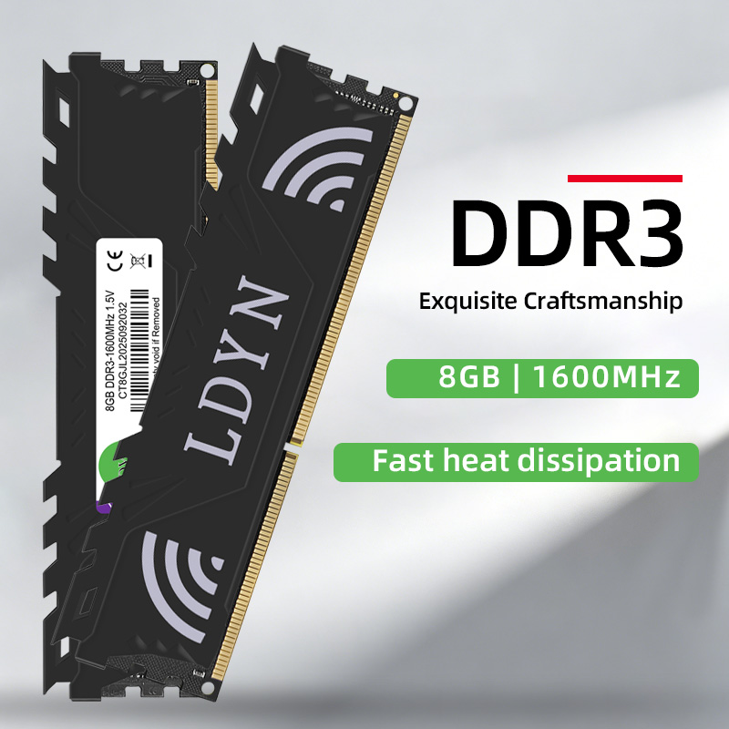DDR3 8GB デスクトップ用RAM 1333 1600MHz PC3-10600 PC3-12800 240pin DIMM 1.5V ヒートシンク メモリモジュール