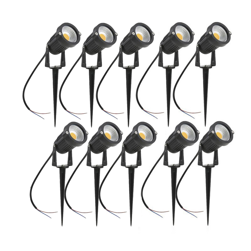 LED ガーデン芝生ランプ 5 ワット 10 ワット 15 ワット屋外防水 IP65 220V110V12V24V 風景スパイク電球ガーデンパス COB 芝生スポットライト