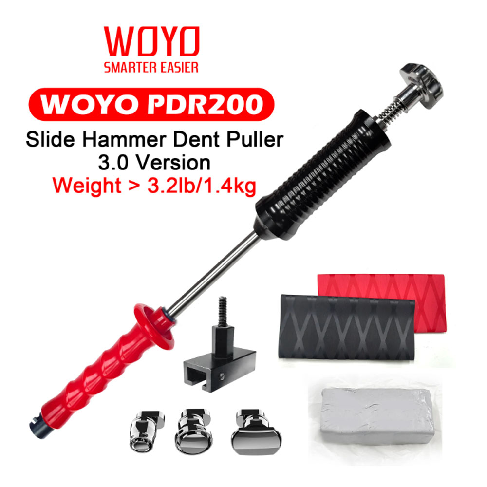 PDR200 Slide Hammer Dent Puller Kit PDR Tools for All Car Hail Damage Repair Car Body Repair Tools  PDR Kit For All Car