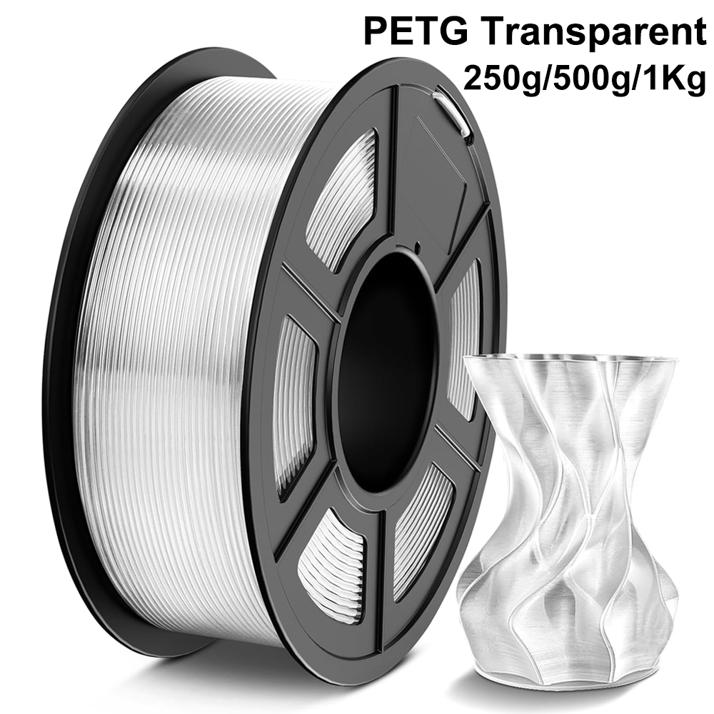 1.75 ミリメートル PETG 透明グリーン 3D プリンタフィラメント材料消耗品 250 グラム 500 グラム 1 キロ PETG 透明 3D プリンタ材料