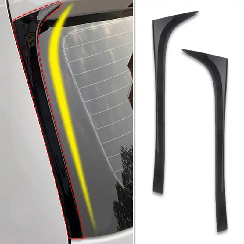 アクセサリーリアウィンドウサイドウイングトランクスポイラーカナードカナードスプリッター 2 個フォルクスワーゲンゴルフ 7 Mk7 2014 2015 2016 2017 2018