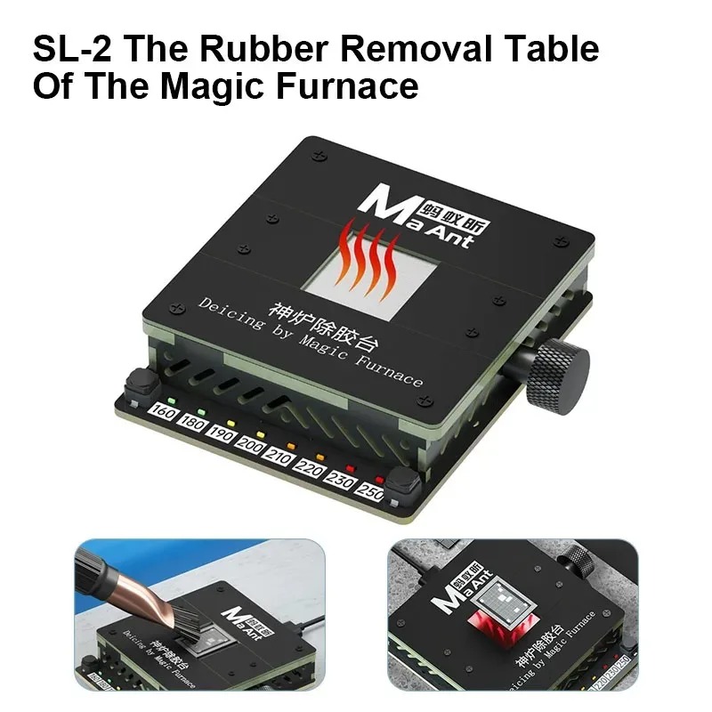 Maant SL-2 ミニユニバーサル温度調節可能な CPU 加熱プラットフォームチップ CPU 接着剤除去はんだ除去 BGA リボール用