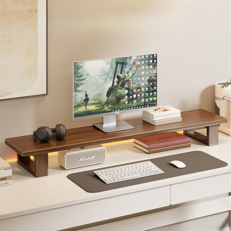 PC モニター高架ブラケット、デスクトップ ストレージ サポート スタンド スクリーン