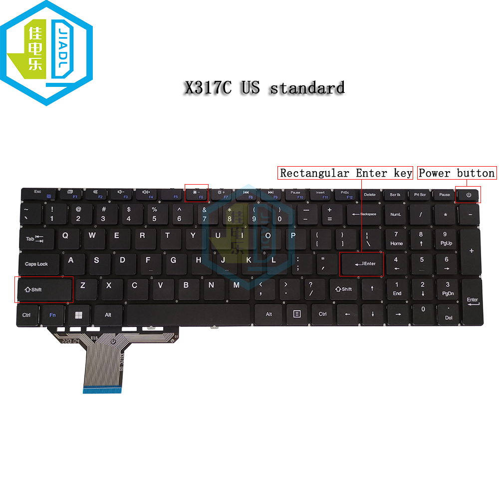 X317 X317C US RU ラップトップ PC 部品キーボード F6 WiFi キー米国 RUS 英語ロシア交換キーボードノートブック Teclado ブランド新