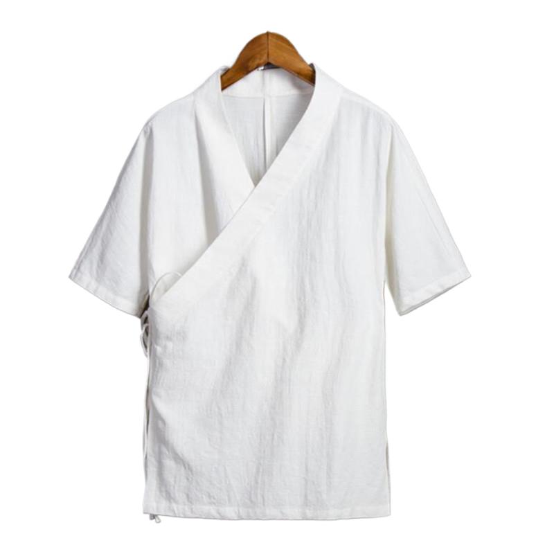 男性新着春シャツ夏中国の伝統スタイルカンフー半袖シャツ M-3XL-4XL-5XL-6XL